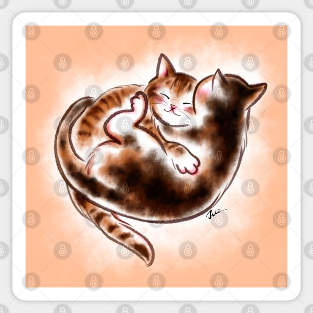 Sweet dream baby cat Sticker by juliewu